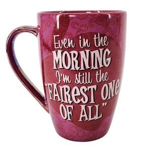 Disney Parks Snow White Fairest One Of All Coffee Mug Iridescent Pink Purple